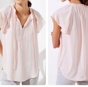 NWT Beautiful Pink Loft Blouse
